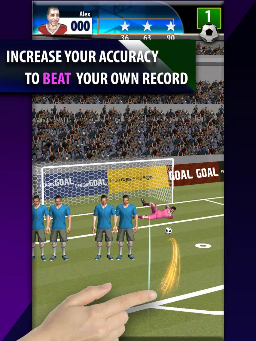 Tangkapan skrin Real Free Kicks 3D Soccer Game iPad
