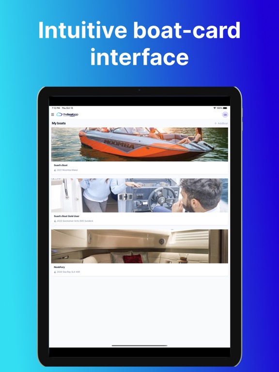 تصاویر TheBoatApp iPad