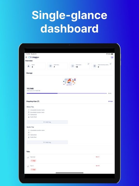 تصاویر TheBoatApp iPad