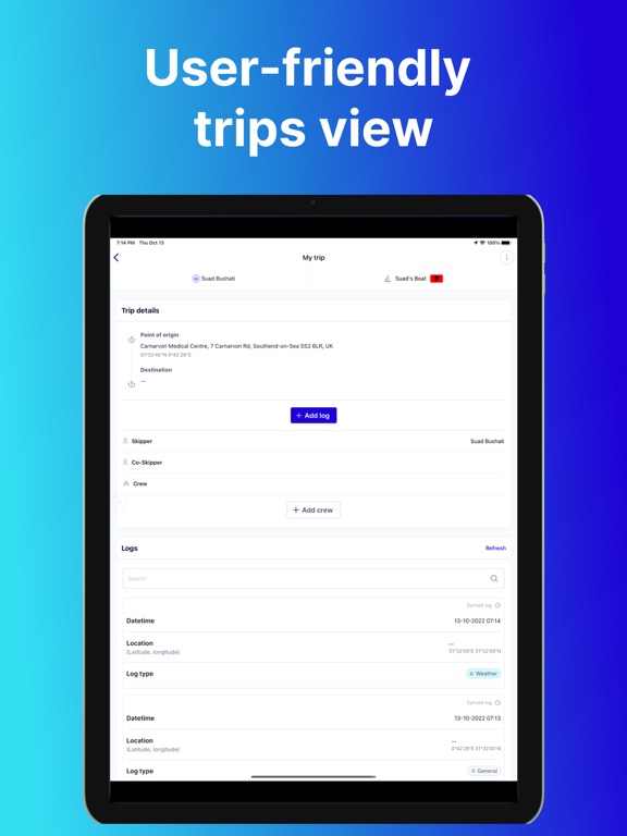 تصاویر TheBoatApp iPad