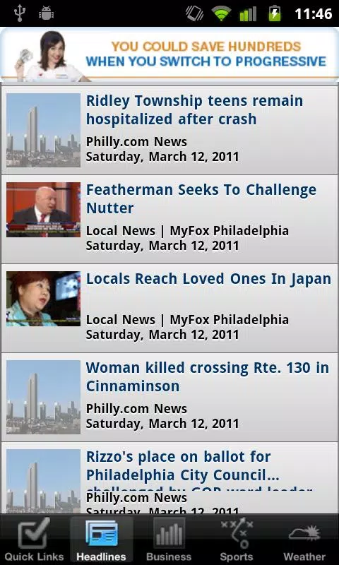 Philadelphia Local News Screenshots