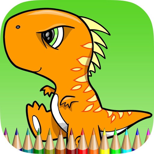 The Dinosaur Coloring Book HD: Learn to color and draw a dinosaur, Free games for children The Dinosaur Coloring Book HD: Learn to color and draw a dinosaur, Free games for children