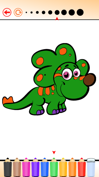The Dinosaur Coloring Book HD: Learn to color and draw a dinosaur, Free games for children Screenshots