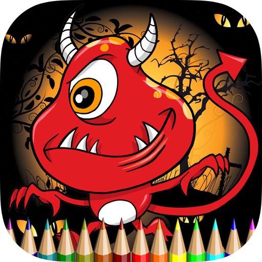The Ghost Coloring Book Free Games HD: Learn to draw and color a devil, witch, skull and more The Ghost Coloring Book Free Games HD: Learn to draw and color a devil, witch, skull and more