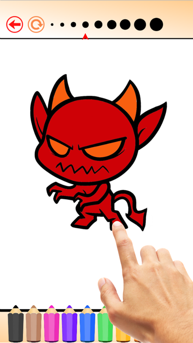 The Ghost Coloring Book Free Games HD: Learn to draw and color a devil, witch, skull and more Screenshots