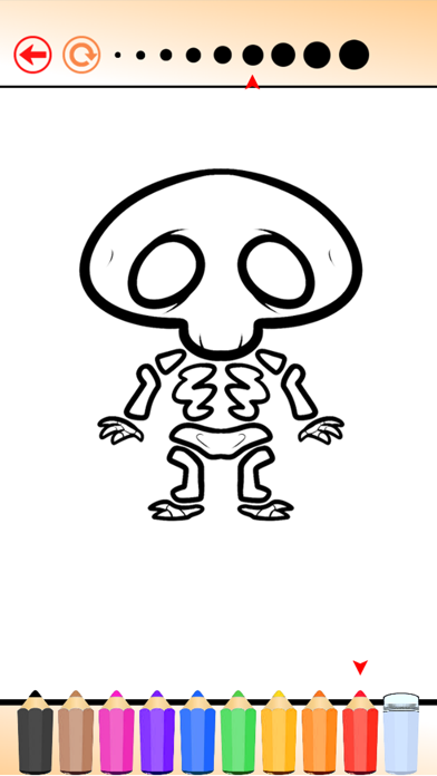 The Ghost Coloring Book Free Games HD: Learn to draw and color a devil, witch, skull and more Screenshots