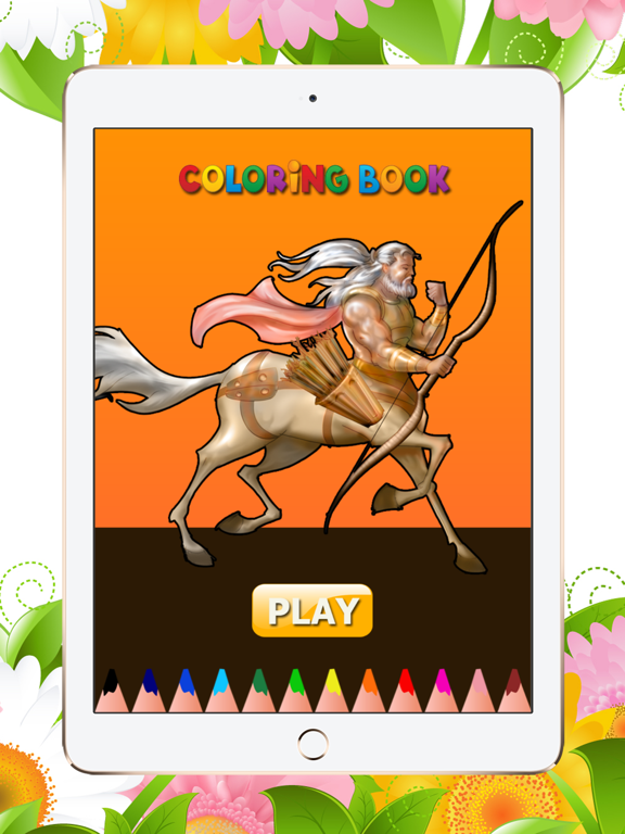 Mythical Creatures Coloring Book for Kids iPad Screenshots