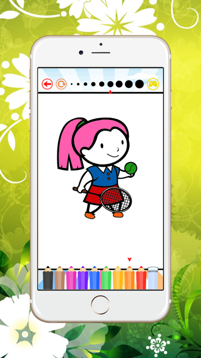 Sport Coloring Book: Learn to color and draw an athlete, football player, tennis and more Screenshots