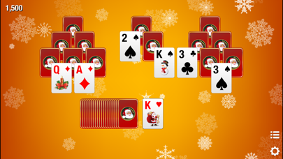 Christmas Tri-Peaks Solitaire Screenshots