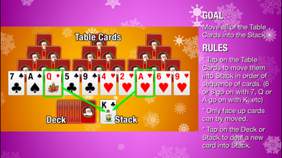 Christmas Tri-Peaks Solitaire Screenshots