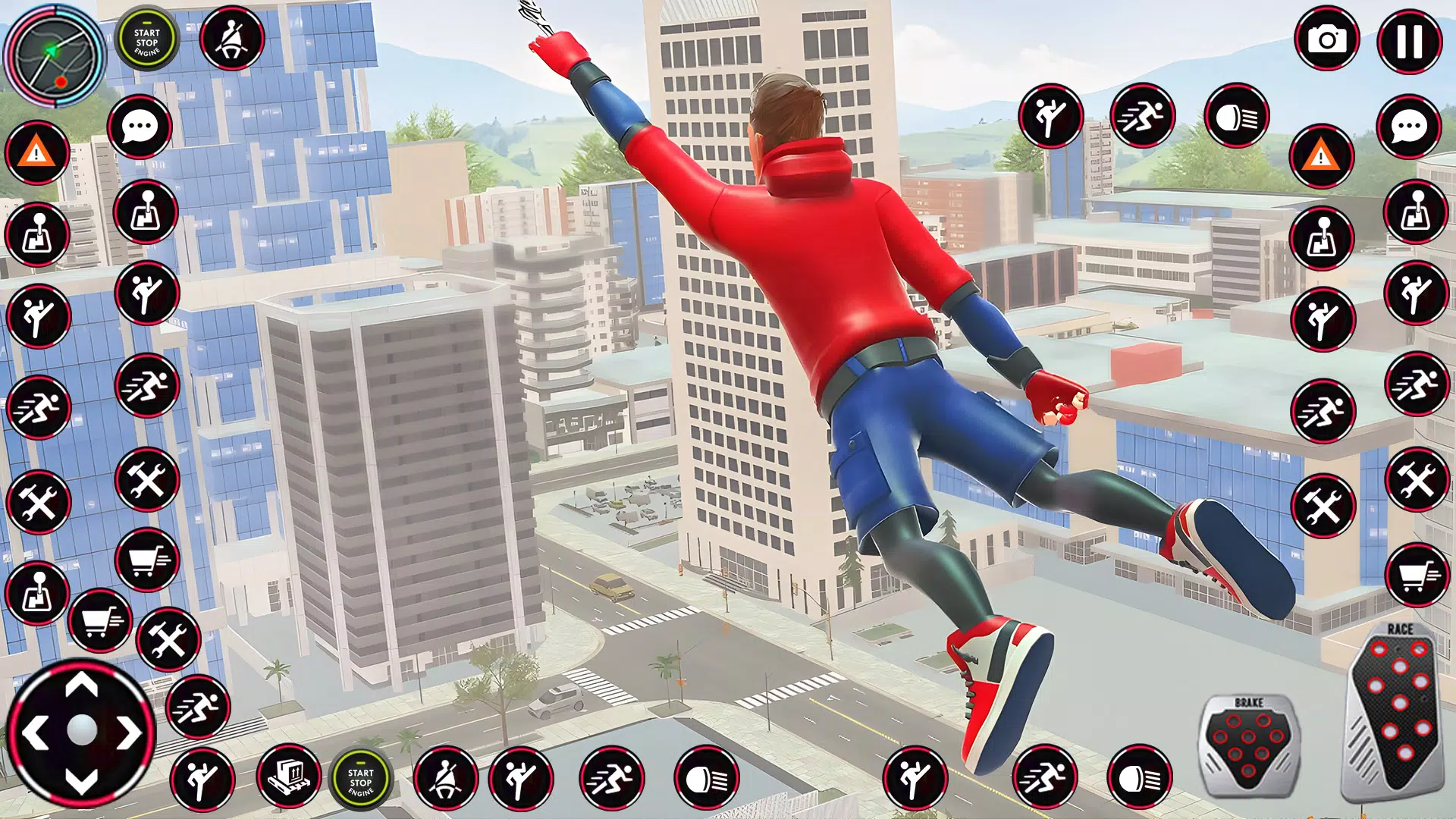Flying Spider Rope Hero Fight Screenshots