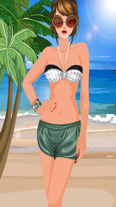 Hot Summer Fashion – play this fashion model game for girls who like to play dressup and makeup games in summer Screenshots