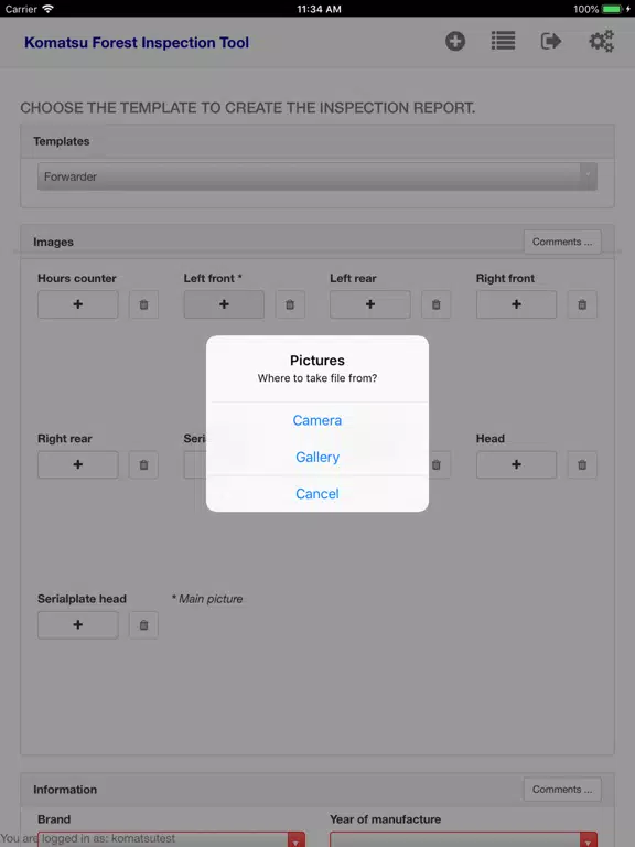 KF Inspektion Tool iPad Screenshots