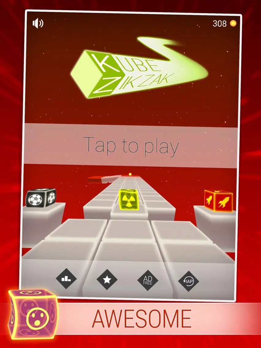 Kube Zik Zak - The Best ZigZag Endless Challenge iPad  سکرین شاٹس