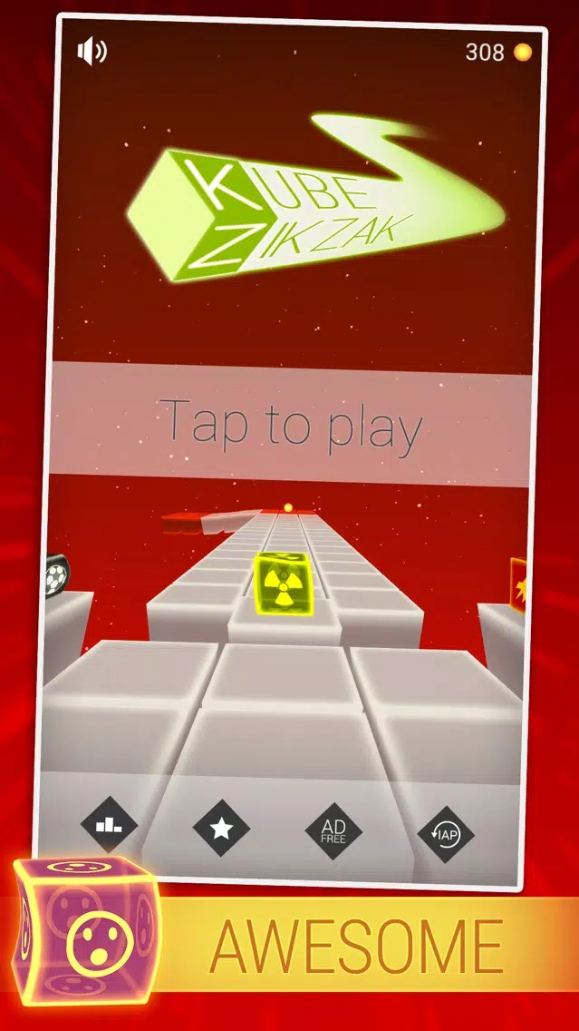Kube Zik Zak - The Best ZigZag Endless Challenge سکرین شاٹس