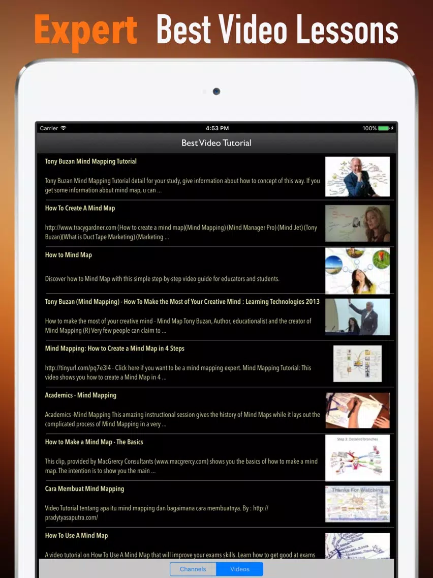 Mind Mapping Basics-Guide and Tutorial iPad স্ক্রিনশট
