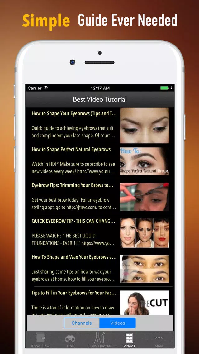 How to Shape Eyebrows-Perfect Eyebrow Shape Screenshots