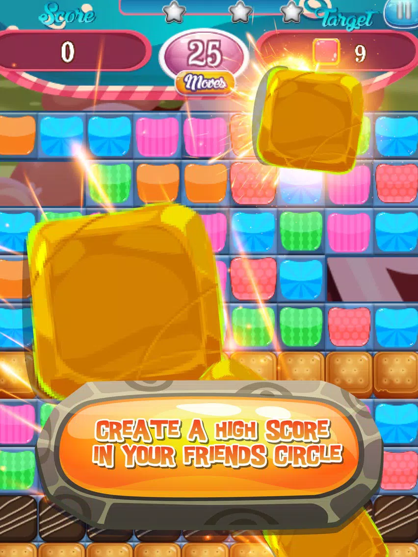 Lovely Couple Sweet Candy Puzzle Match 3 Game iPad Screenshots