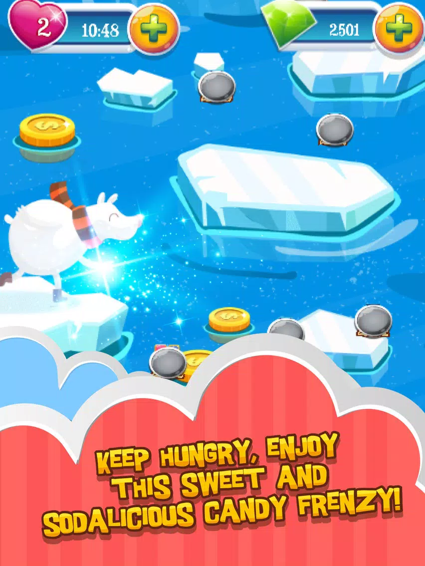 Lovely Couple Sweet Candy Puzzle Match 3 Game iPad Screenshots