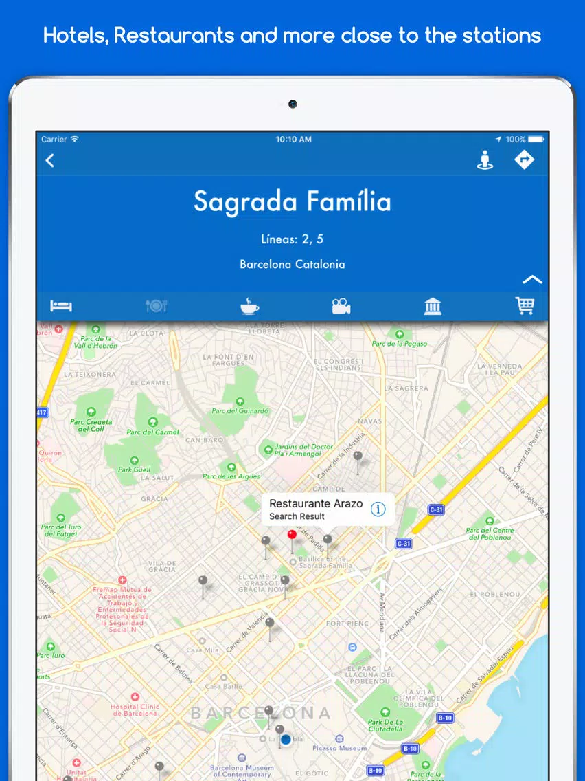 EasyMetro TMB Barcelona - The Barcelona Metro iPad Screenshots