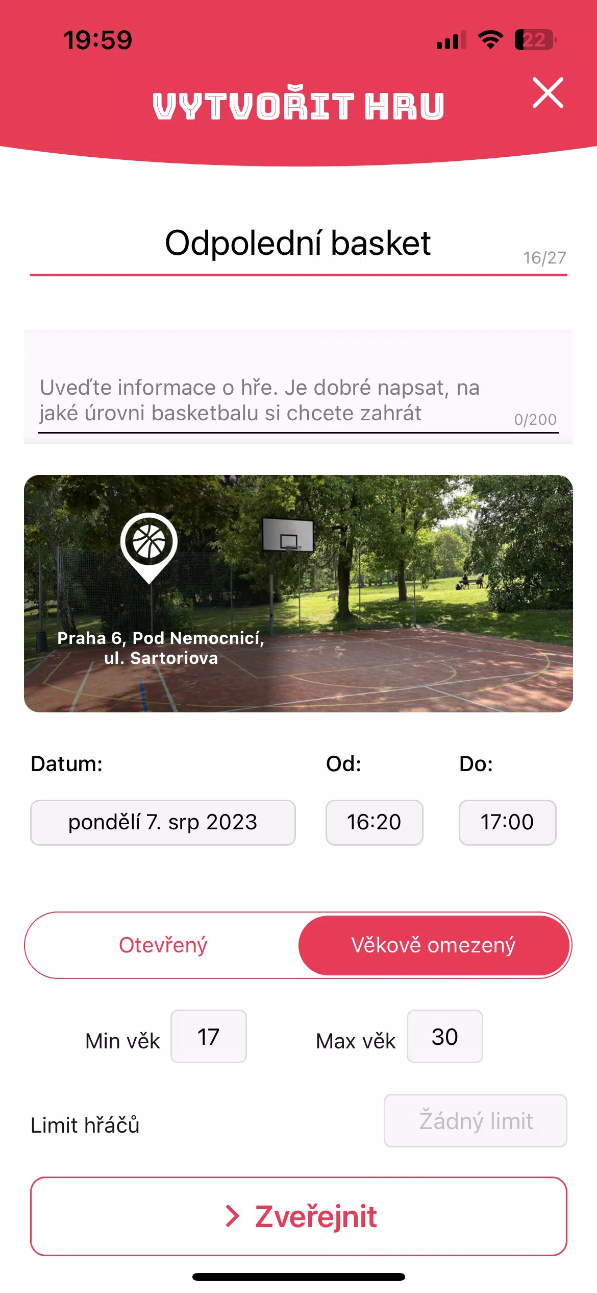 Ảnh chụp màn hình của Let's Hoop