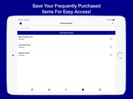 Maumee Supply OE Touch iPad Screenshots