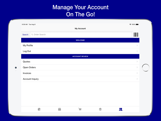Maumee Supply OE Touch iPad Screenshots