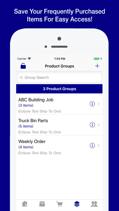Maumee Supply OE Touch Screenshots