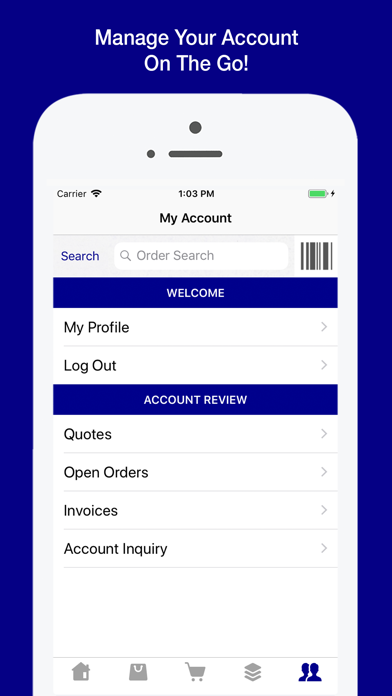Maumee Supply OE Touch Screenshots
