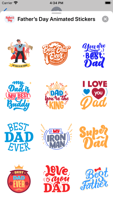 Father’s Day Animated Stickers Screenshots
