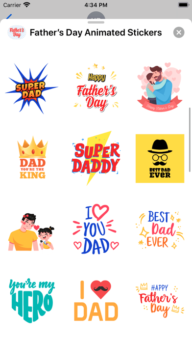 Father’s Day Animated Stickers Screenshots