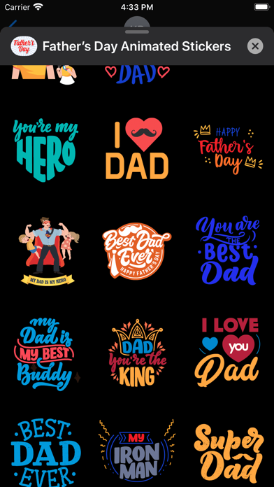 Father’s Day Animated Stickers Screenshots
