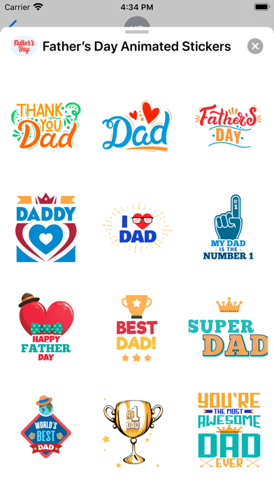 Father’s Day Animated Stickers Screenshots