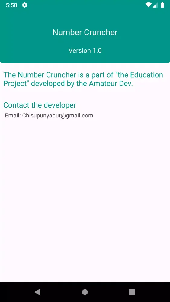 Number Cruncher Screenshots