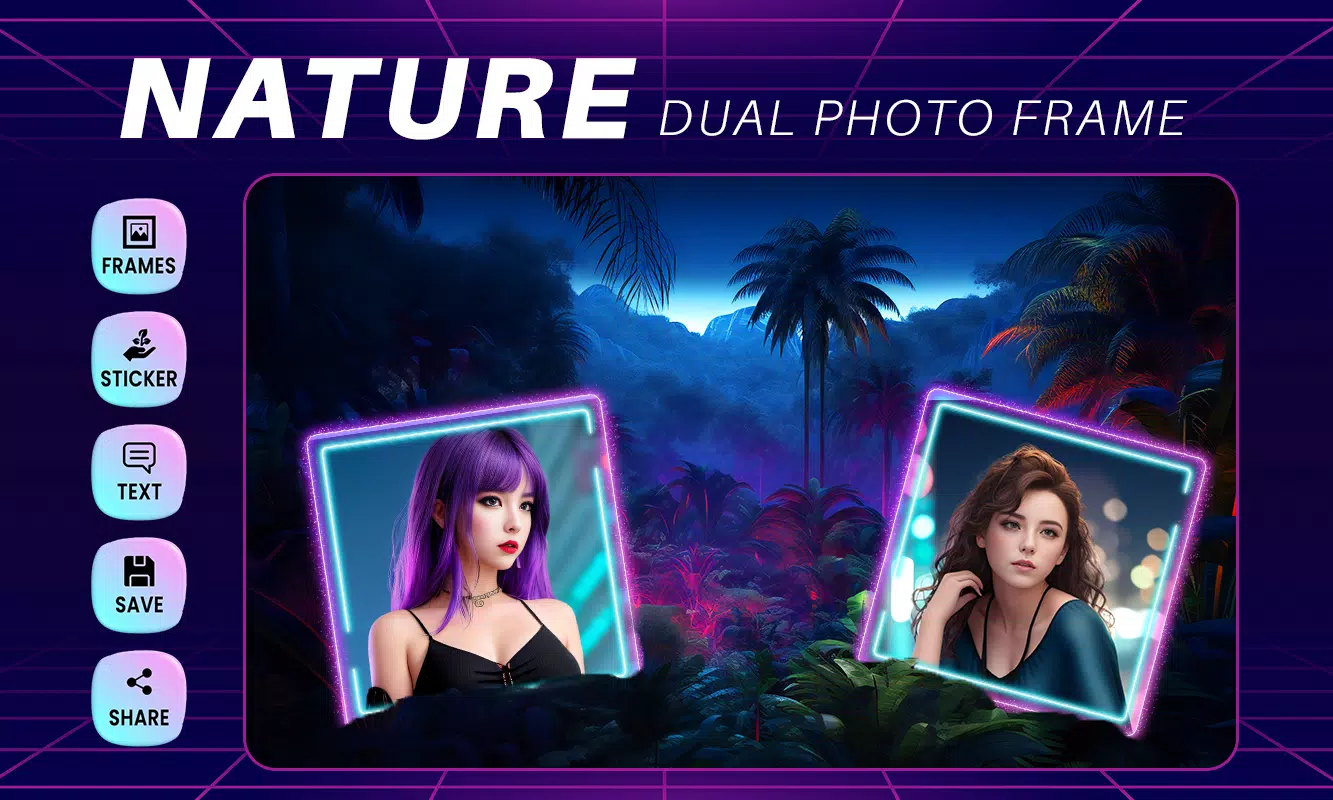 Nature Photo Frame and Editor Screenshots