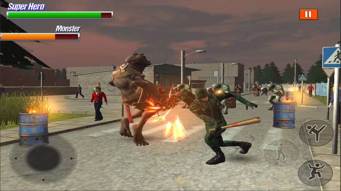 Tangkapan layar Super Hero Fight in City