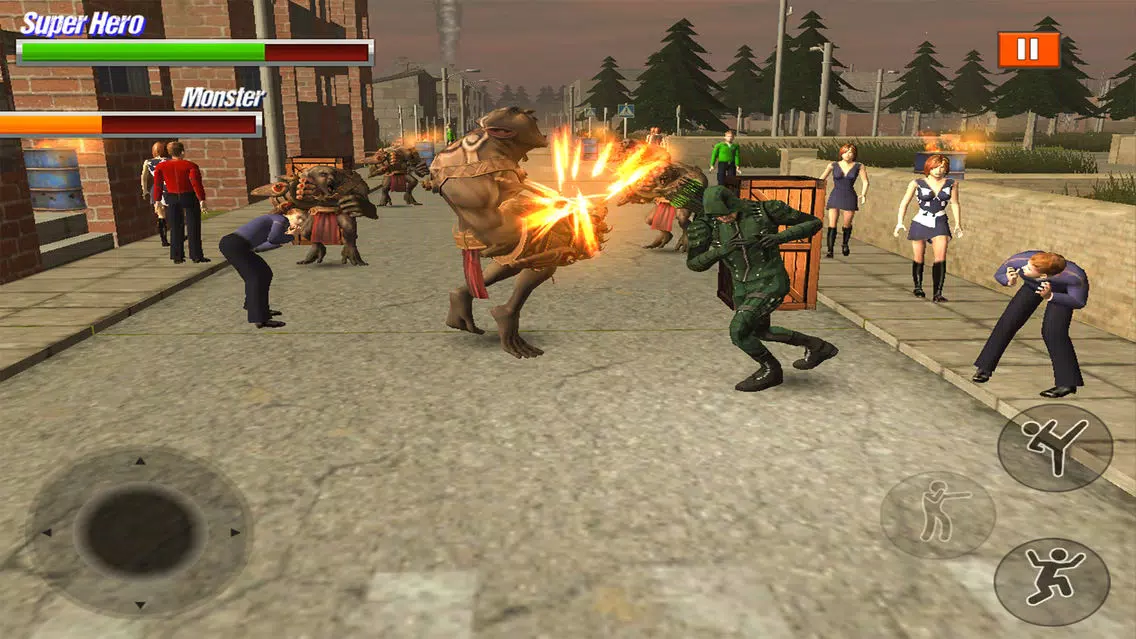 Tangkapan layar Super Hero Fight in City