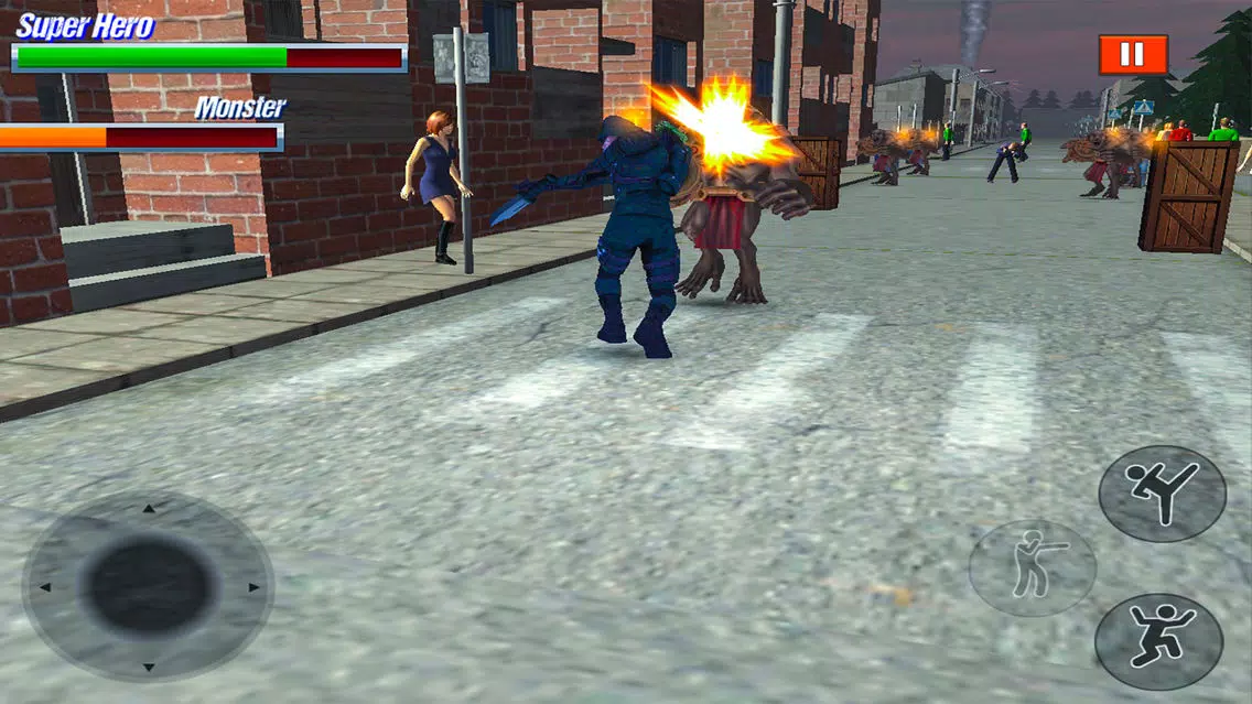 Tangkapan layar Super Hero Fight in City