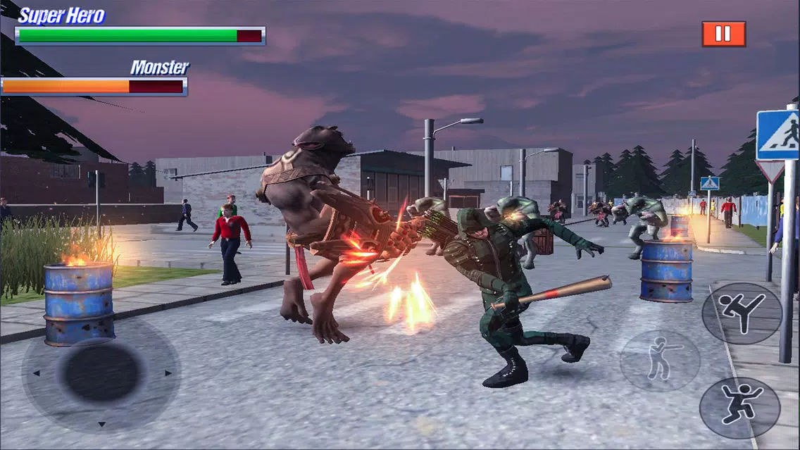 Tangkapan layar Super Hero Fight in City