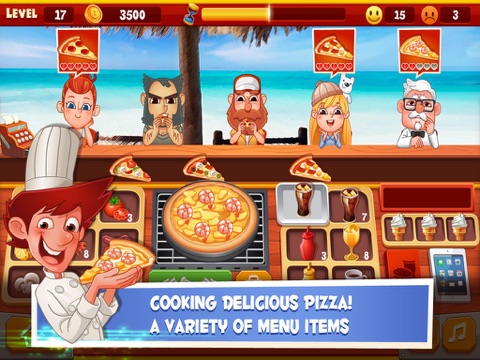 Tangkapan layar Papa's Pizza Shop iPad 