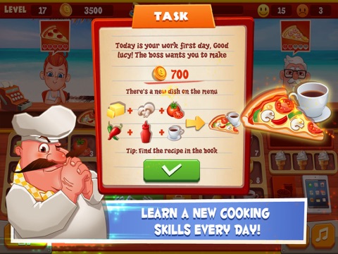 Tangkapan layar Papa's Pizza Shop iPad 