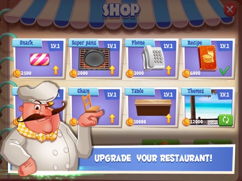 Tangkapan layar Papa's Pizza Shop iPad 