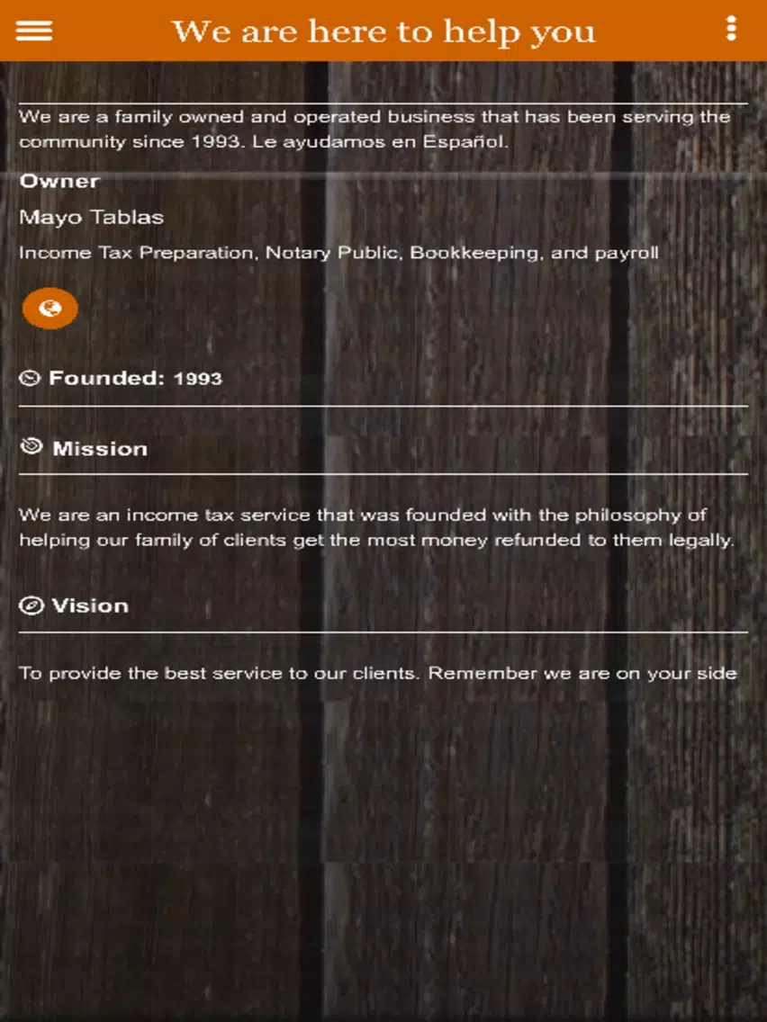 Mayos Tax Service iPad Screenshots