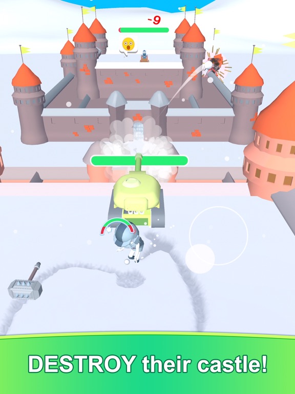 Ảnh chụp màn hình của Fort Castle Snowball Cannon iPad 