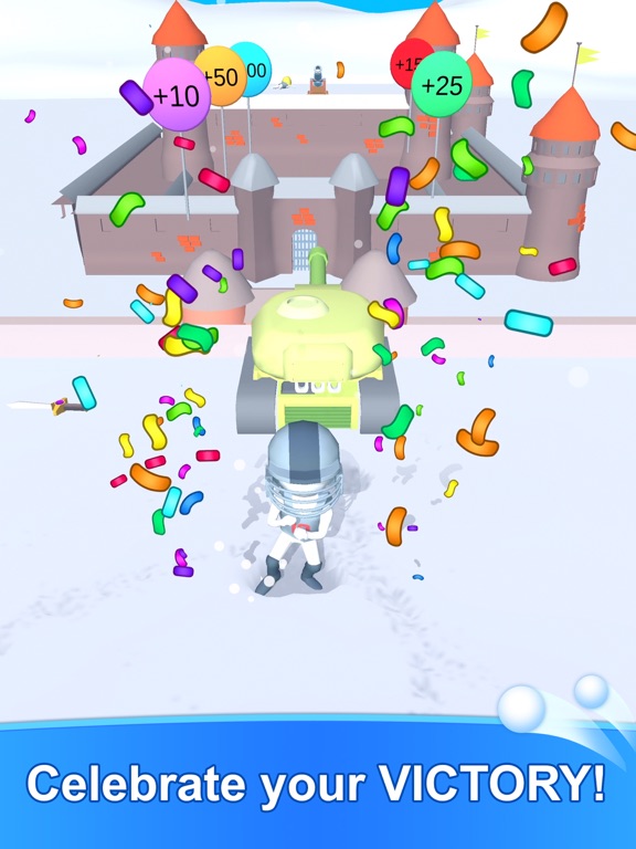 Ảnh chụp màn hình của Fort Castle Snowball Cannon iPad 