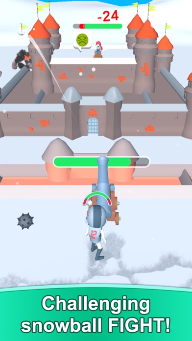 Ảnh chụp màn hình của Fort Castle Snowball Cannon