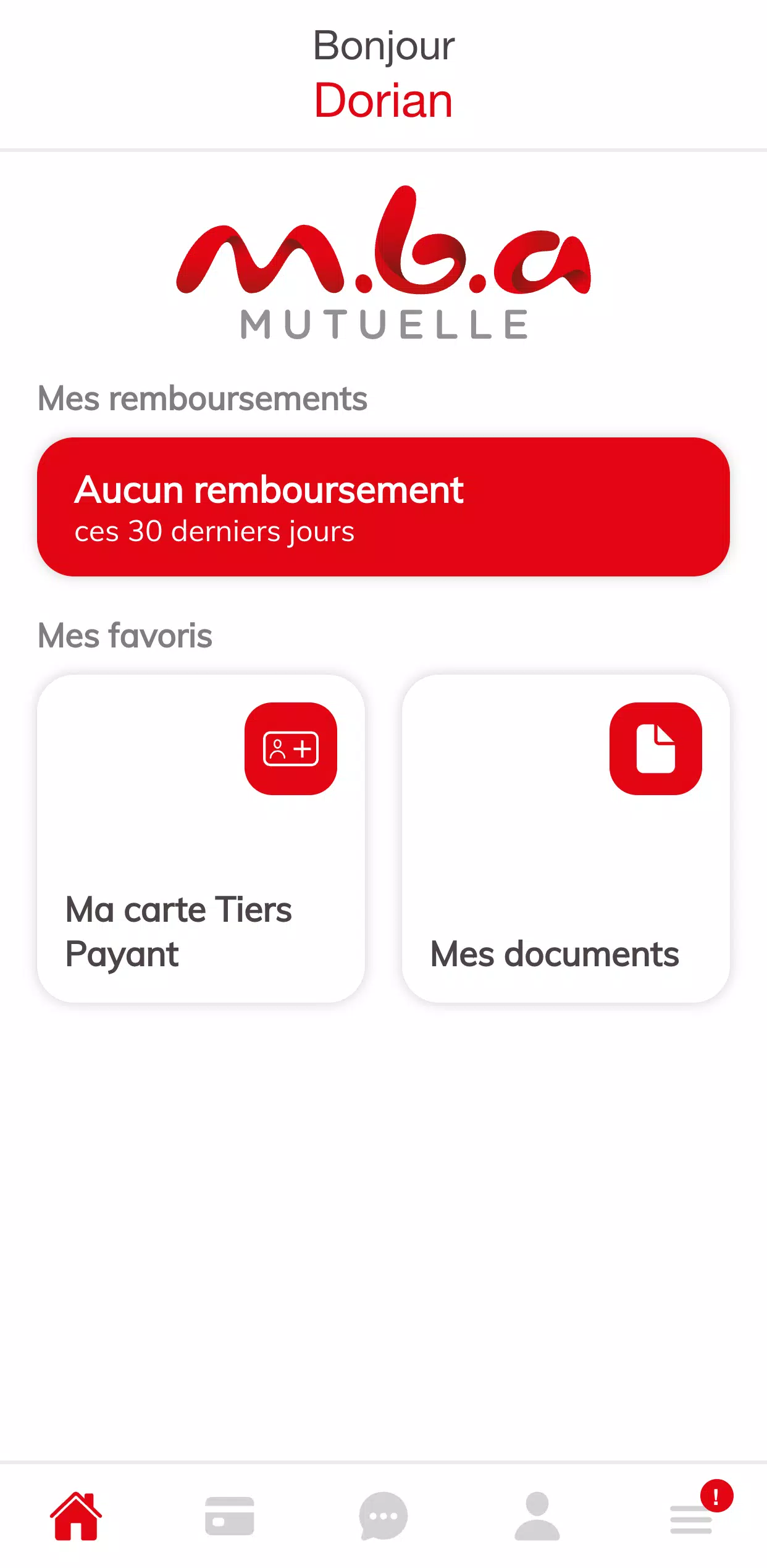 Espace adhérent MBA Mutuelle Screenshots