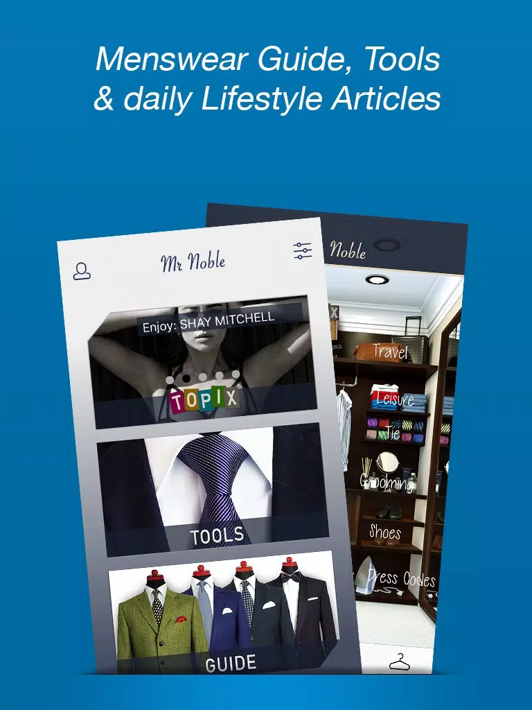 Mr. Noble - The Gentleman Lifestyle App iPad Screenshots