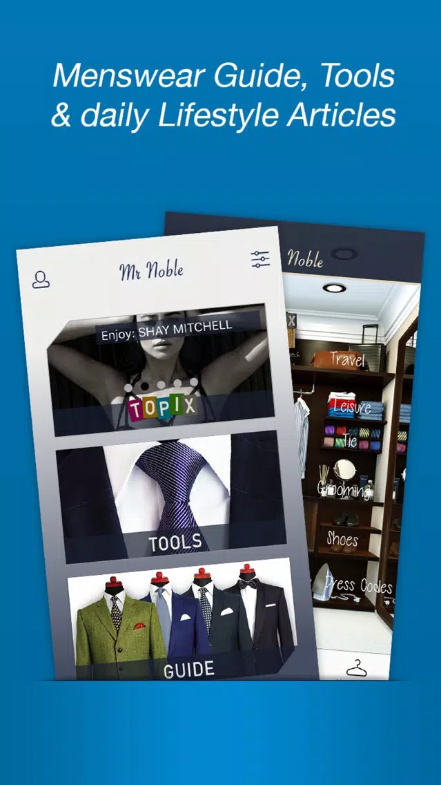 Mr. Noble - The Gentleman Lifestyle App Screenshots