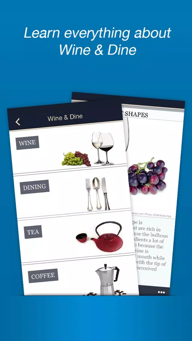 Mr. Noble - The Gentleman Lifestyle App Screenshots